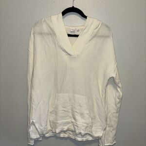 Gap Pullover Vneck Small‎ Tall Cotton Hoodie Sweater Kangaroo Pocket Athleisure